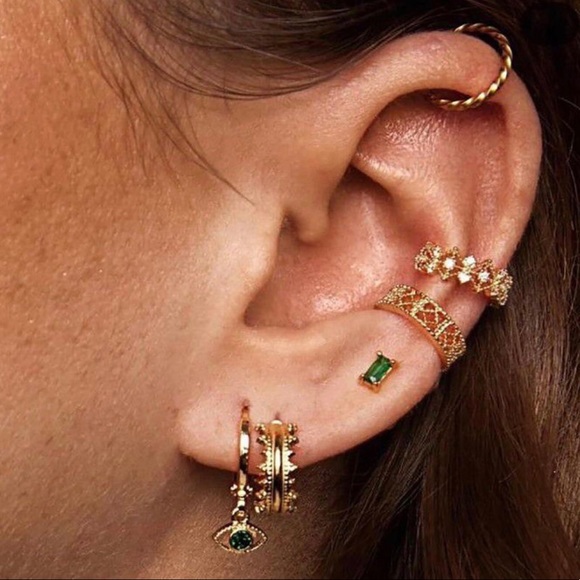 ✨6PC 18K Rose Gold Plated Cuff Set✨ - Picture 2 of 6